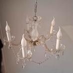 Mooie kroonluchter met extra lampjes!, Ophalen, Gebruikt, Glas