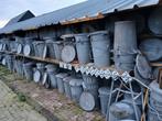zinken vuilnisemmer, Huis en Inrichting, Woonaccessoires | Prullenbakken, Ophalen of Verzenden, Gebruikt, Minder dan 50 cm