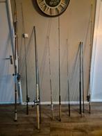 Grote partij hengels, Watersport en Boten, Ophalen, Gebruikt, Werphengel