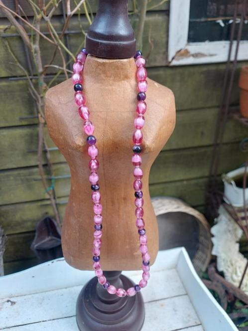 Zeer mooie glazen edelsteentjes/Murano ketting, Sieraden, Tassen en Uiterlijk, Kettingen, Zo goed als nieuw, Overige materialen