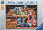 Ravenburger puzzel 3 poezen, Hobby en Vrije tijd, Denksport en Puzzels, 500 t/m 1500 stukjes, Legpuzzel, Zo goed als nieuw, Ophalen