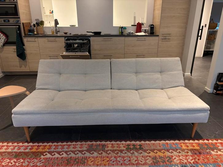 Innovation zit/slaapbank, Huis en Inrichting, Banken | Bankstellen, Zo goed als nieuw, Rechte bank, Driepersoons, Stof, Ophalen