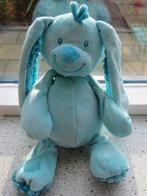 Konijn Basic Bunny merk Tiamo blauw/turqoise wafelmotief, Ophalen of Verzenden, Zo goed als nieuw, Konijn