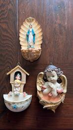 3 vintage Wijwaterbakjes, Ophalen of Verzenden