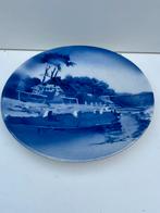 Blauw Wandbord Landschap Decoratie Antiek Stijl Muurdecorati, Ophalen