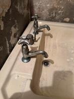 Vintage, rustiek, 50er jaren, Doe-het-zelf en Verbouw, Sanitair, Ophalen, Gebruikt, Wastafel