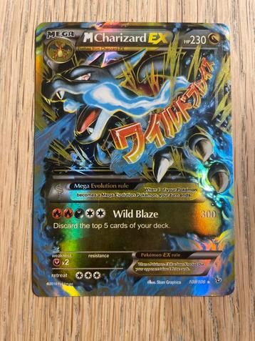 M Charizard EX Pokémon Kaart - Zeldzaam! beschikbaar voor biedingen