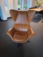 Leren congnackleurige stoel Prominent Stoel - Zacht Prijsje!, Ophalen of Verzenden, 50 tot 75 cm