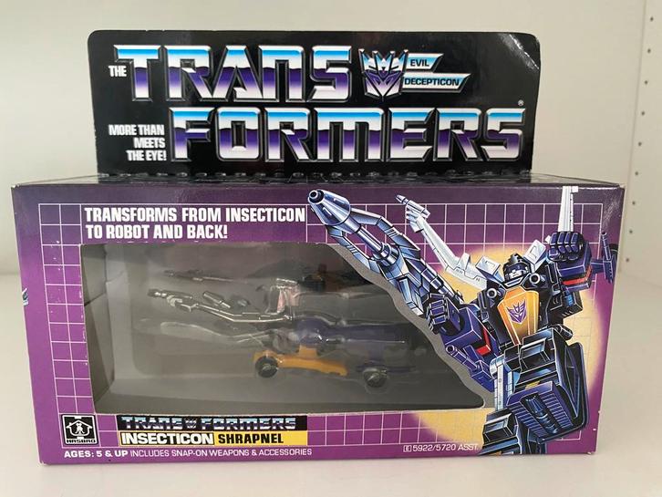 Transformers Hasbro Insection Shrapnel Japan, Verzamelen, Transformers, Zo goed als nieuw, Overige generaties, Decepticons, Ophalen of Verzenden