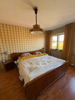 Antiek Bed - Deens Design - Vintage, Ophalen, Bruin, Tweepersoons, 200 cm