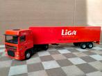 Lion Toys Daf 95 XF 480 SC met Liga trailer, Ophalen of Verzenden, Bus of Vrachtwagen, Zo goed als nieuw, Lion Toys