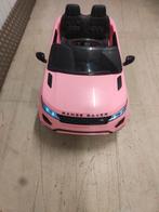 Elektrische kinder accu auto roze range / land rover 2 zits, Ophalen of Verzenden, Zo goed als nieuw