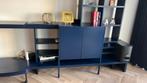 Design Wandmeubel Blauw, Huis en Inrichting, Kasten | Wandmeubels, Ophalen of Verzenden, Zo goed als nieuw, 150 tot 200 cm, 25 tot 50 cm