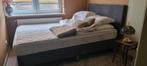 Grijze Boxspring 140x200, Huis en Inrichting, Ophalen, Gebruikt, Tweepersoons, 140 cm