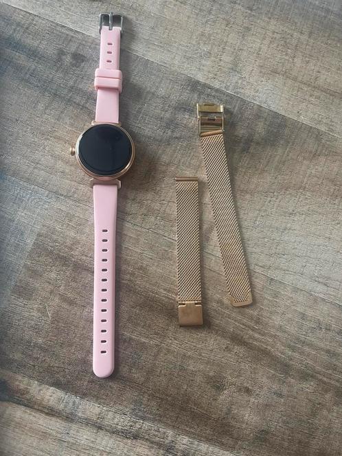 Smart watch, Sieraden, Tassen en Uiterlijk, Smartwatches, Zo goed als nieuw, iOS, Roze, Waterdicht, Ophalen of Verzenden