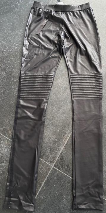 10days NIEUW leatherlook biker legging maat 2 zwart beschikbaar voor biedingen
