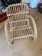 Rieten Kinder Schommelstoel - Vintage Charme, Ophalen, Gebruikt, Stoel