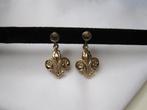 Oorbellen Franse Lelie model /schroefmodel., Verzenden, Zo goed als nieuw, Goud, Overige materialen