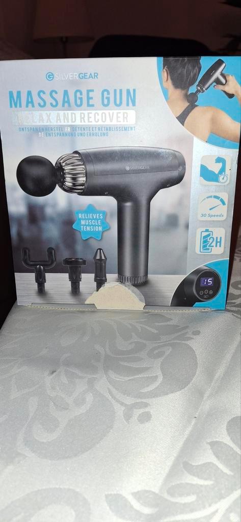 Nieuwe Massage Gun - Silvergear, Sport en Fitness, Massageproducten, Nieuw, Apparaat, Ophalen of Verzenden