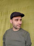Vintage flatcap / franse pet / zwart / bruin / maat 57, Kleding | Heren, Hoeden en Petten, Vintage, Ophalen of Verzenden, Gedragen