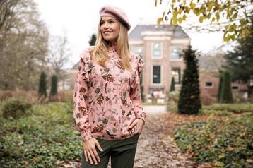 ZGAN! Studio Anneloes Penelope Gold Flower blouse maat XL! beschikbaar voor biedingen