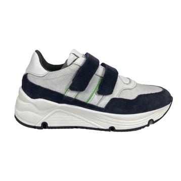 JOPPER maat 37 lerensneaker wit/navy velcro gratis verzenden beschikbaar voor biedingen