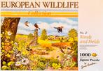 European Wildlife, no.2 Woods and Fields, Ophalen of Verzenden, 500 t/m 1500 stukjes, Gebruikt, Legpuzzel