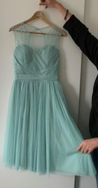 Licht groene jurk Little Mistres Cocktail Feest mt 40 NIEUW, Kleding | Dames, Jurken, Nieuw, Maat 38/40 (M), Groen, Onder de knie