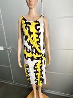 J407 PRC maat 38=M zomer jurkje jurk geel/zwart/wit, Kleding | Dames, Maat 38/40 (M), Geel, Ophalen of Verzenden, Zo goed als nieuw