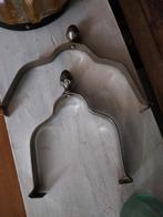 Brocante verzilverde bordenklemmen borden klemmen, Ophalen