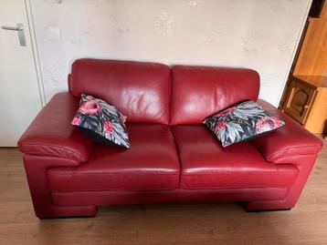 Leren Bankstel + 2 Fauteuils beschikbaar voor biedingen