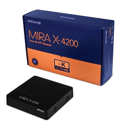Retour:  Amiko Mira-X 4200 BT Linux IPTV Box, Audio, Tv en Foto, Mediaspelers, Nieuw, Zonder harde schijf, HDMI, Ophalen of Verzenden