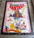 Grote Vintage Filmposter Walt Disney FANTASIA 70's Frankrijk, Ophalen of Verzenden, Mickey Mouse, Gebruikt, Plaatje of Poster