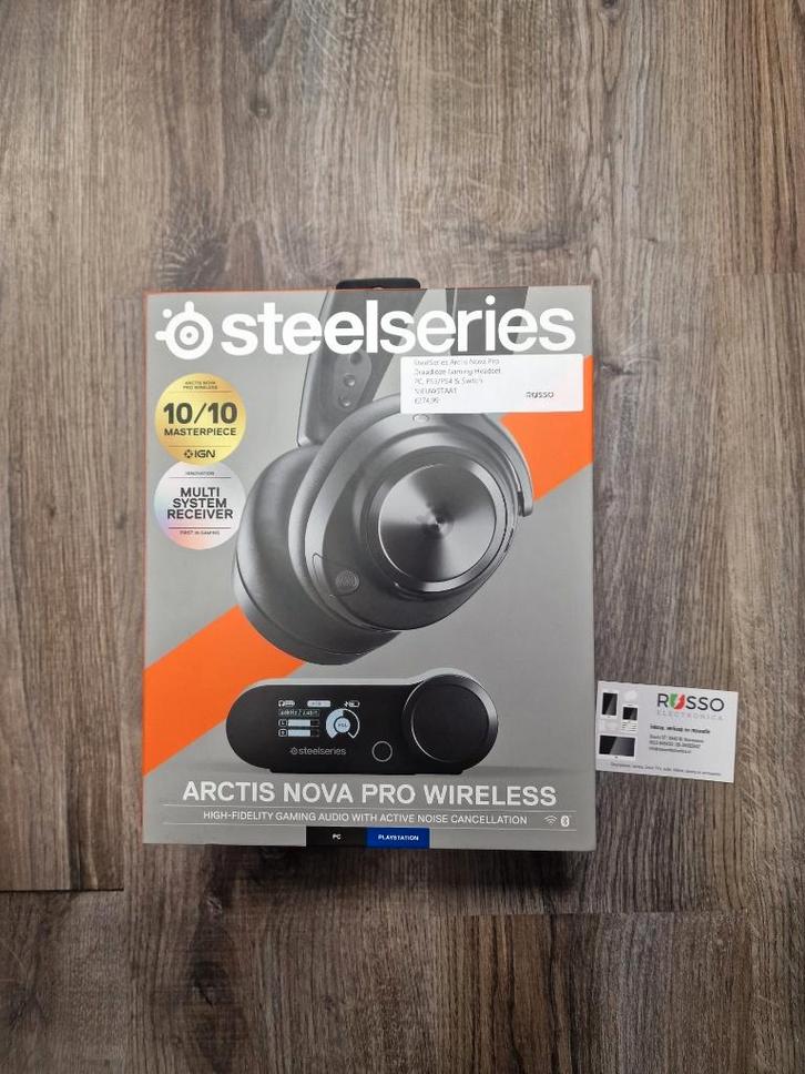 SteelSeries Arctis Nova Pro Wireless Headset (Z.G.A.N), Computers en Software, Headsets, Zo goed als nieuw, Over-ear, Draadloos