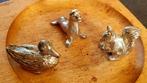 3 Begeer Miniaturen - Eend, Zeehond, Eekhoorn, Ophalen of Verzenden