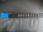 Linksys LGS124 Gigabit Switch - 24 Poorten, Computers en Software, Netwerk switches, Ophalen of Verzenden, Gebruikt