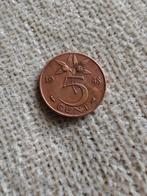 5 cent 1948 Koningin Wilhelmina stuiver, Postzegels en Munten, Munten | Nederland, Ophalen of Verzenden, Koningin Wilhelmina, 5 cent