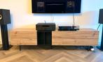 TV-meubel zwart + eikenlook Fonq, Ophalen, 150 tot 200 cm, Zo goed als nieuw, Minder dan 100 cm