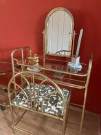 Vintage hollywood regency kaptafel, Huis en Inrichting, Tafels | Kaptafels, Ophalen, Hollywood regency, 100 tot 150 cm, 50 tot 100 cm