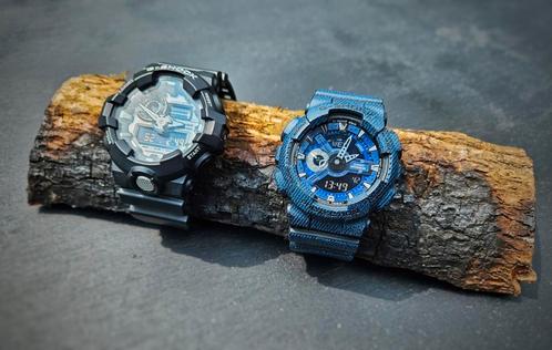 Casio G-Shock 5522, 5146 5425 Style, zwart, blauw jeans, Sieraden, Tassen en Uiterlijk, Sporthorloges, Zo goed als nieuw, iOS