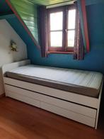 Bedframe met matras, onderbed en laden Släkt, veel ruimte, Huis en Inrichting, Slaapkamer | Bedden, Ophalen, Gebruikt, 90 cm, Eenpersoons