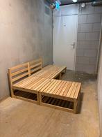Houten Loungeset (modulair), Ophalen, Zo goed als nieuw, Hout, Bank