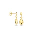 Gouden oorstekers met Druppelhangers - 14 karaat goud, Hangers, Nieuw, Ophalen of Verzenden, Goud
