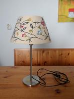 Ikea schemerlamp met gebloemde kap, Ophalen of Verzenden, Gebruikt, Metaal, Minder dan 50 cm