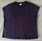 Donkerblauwe badstof top Bellamy mt L, Kleding | Dames, Ophalen of Verzenden, Zo goed als nieuw, Blauw, Zonder mouw