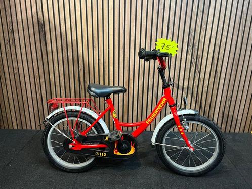 Brandweer 16 inch kinderfiets, Fietsen en Brommers, Fietsen | Dames | Damesfietsen
