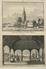 2 lithos Breda en Valkenberg, H Spilman, 1750, Antiek en Kunst, Kunst | Etsen en Gravures, Ophalen of Verzenden