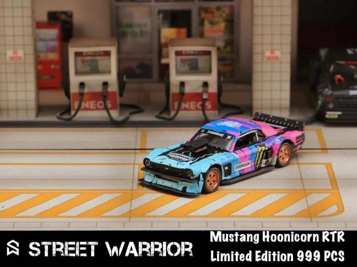 Hoonicorn RTR Mustang KEN BLOCK V2 1:64 Street warrior 038, Hobby en Vrije tijd, Modelauto's | Overige schalen, Nieuw, Auto, Verzenden