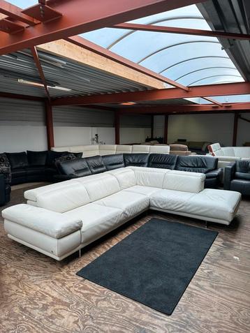 Natuzzi design leren hoekbank bankstelsel bank leer Z.G.A.N beschikbaar voor biedingen