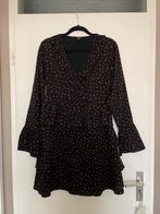 nikkie plessen zwarte ruffle kerst jurk dress hartjes mt 36, Kleding | Dames, Zwart, Ophalen of Verzenden, Zo goed als nieuw, Maat 36 (S)